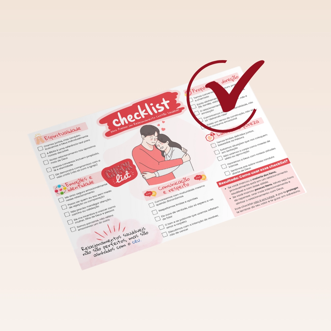 Checklist para avaliar um relacionamento cristão saudável
